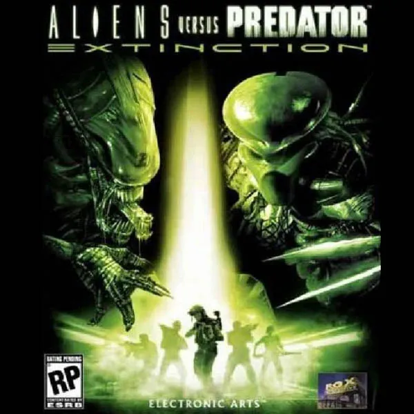 Box art cover for Aliens versus Predator: Extinction.